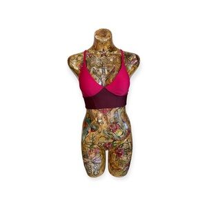 CALIA Carrie Underwood Sports Bra XS athletic athleisure two tone work out